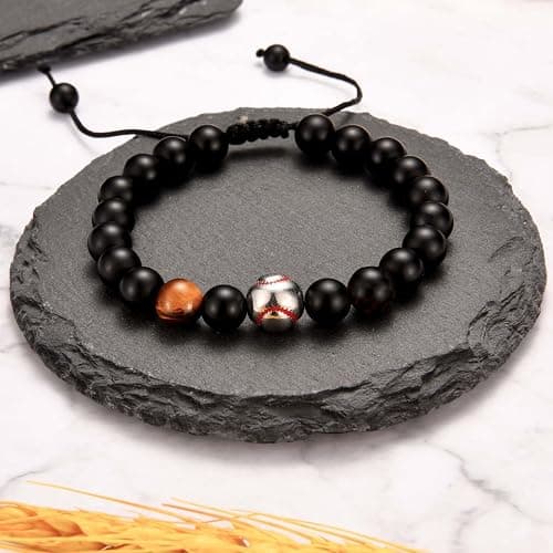 EFVISD Soccer Football Basketball Baseball Hockey Bracelet Gifts for Boys Players Team Lovers Son Grandson Brother Nephew Friend as Birthday/Valentines Day/Graduation/Back to School/Christmas Gifts thumbnail 3
