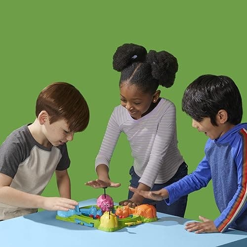 Hungry Hungry Hippos Game for Preschoolers | Instant Marble Relaunch, Easy Set-Up & Storage| Ages 4 and Up | 2 to 4 Players | Kids Games thumbnail 8