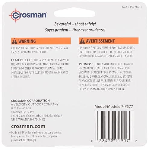 Crosman 7-P577 Pointed .177-Caliber Pellets, Lead(500-Count) thumbnail 6