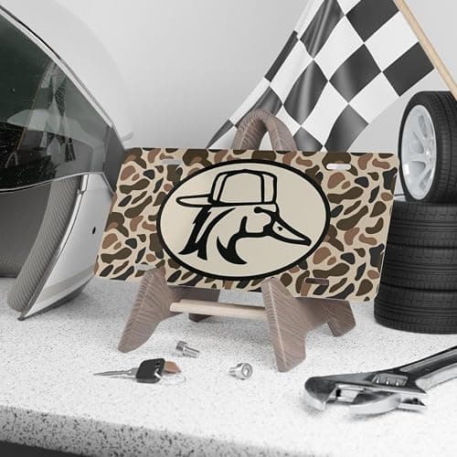 Old School Camo "Redneck Duck" Vanity Plate/Hunting License Plate/Country Life Vehicle Tag/Vintage Camo Truck Tag/Farm Life Plate thumbnail 2