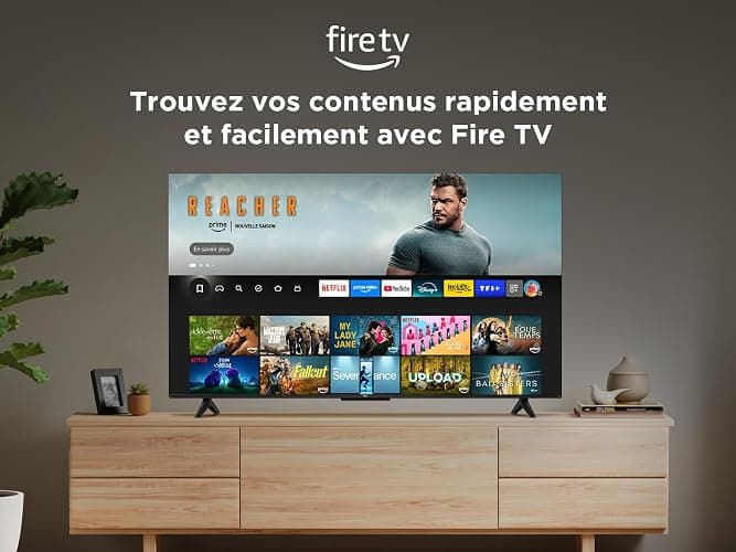 TCL 65T6C Fire TV 65 Pouces QLED 4K UHD Smart TV, HDR (Multi-Format), Dolby Atmos, Motion Clarity thumbnail 6