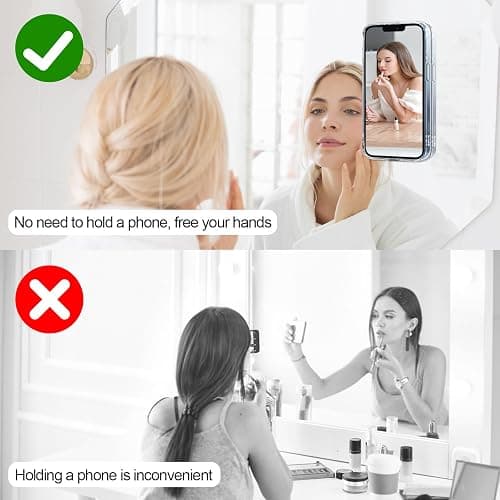 NiceBest Ventose per Telefono, 4 Pezzi Ventosa per Telefono, Silicone Ventosa per Cellulare, Supporto Adatto per Selfie Video e Utilizzo a Mani Libere(Nero + Blu + Bianco + Rosa) thumbnail 6