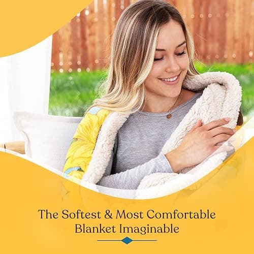 Sunflower Throw Blanket - 50x60 Inch Lightweight, Ultra Soft, and Cheerful - Beautiful Sunflower Gifts for Women - Decor for Bedroom or Living Room thumbnail 5