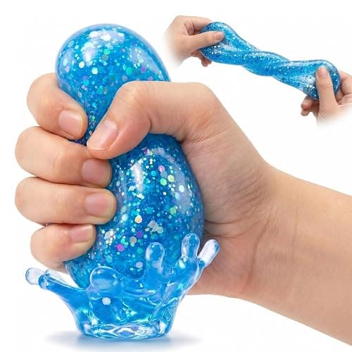 Dream Stress Drop Silicone Squishy Stress Balls Stress Relief Fidget Sensory Toy Portable Anxiety Relief Squeeze Toy for Relaxation Boys Girls Home Office Classroom - Image 1