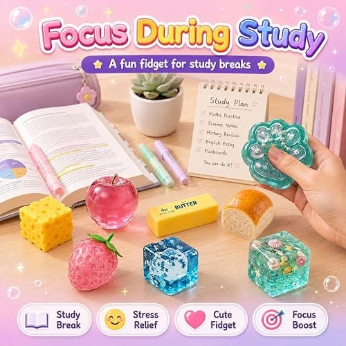 8PCS Squishy Box Mystery Fun Set Pack, Blind Malt Sugar Creative Slow Return Squishies, Relief Hand Relax Desk Decor Party Favor Gifts for Adult (8PCS A) thumbnail 6