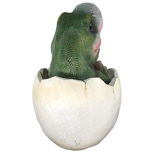 Design Toscano QM2728000 Baby Tyrannosaurus Rex Dino Egg Statue,Full Color thumbnail 5