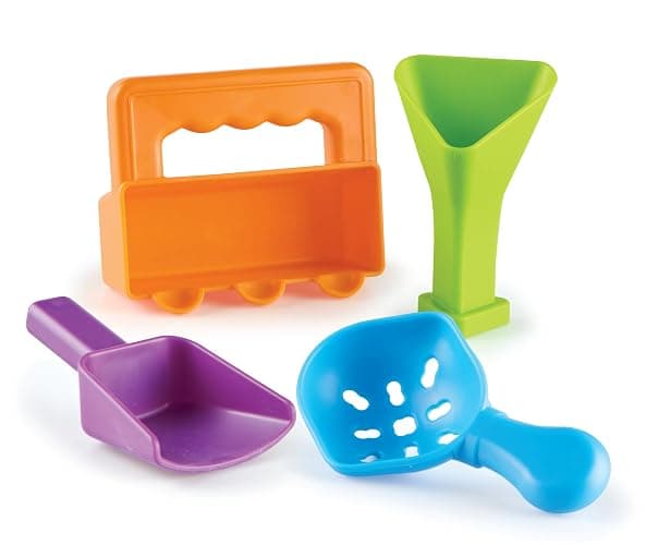 Learning Resources Helping Hands Sensory Scoops - Fidget Sand Toys, Water Bin Play, Tool Set, Fine Motor Games, Toddler Daycare Essentials, Homeschool Preschool, Kinetic Creativity For Kids - Sensory Scoops thumbnail 3