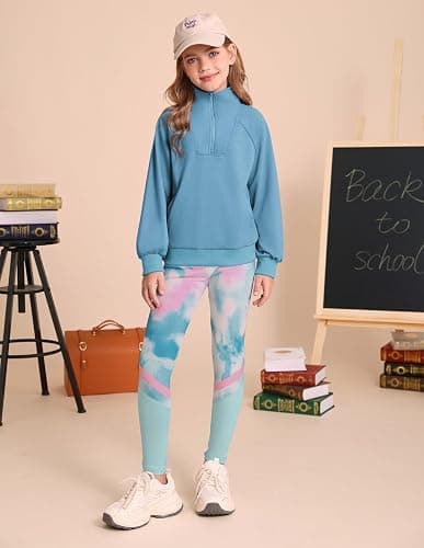 GRACE KARIN Girls Fall Outfit Teen 2 Piece Sweatshirt Sweatpant Back To School Tracksuit Fashion Cute Clothes Size 6-12 thumbnail 4