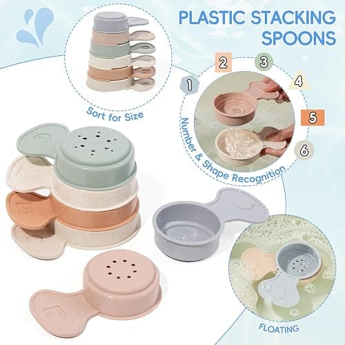 Baby Bath Toys 16 Pack Easy-Clean & Squeezable Silicone Bath Toys for Babies 6-12 Months Mold Free Bath Toys Toddlers 2-4 Bathtub Water Pool Toys thumbnail 4