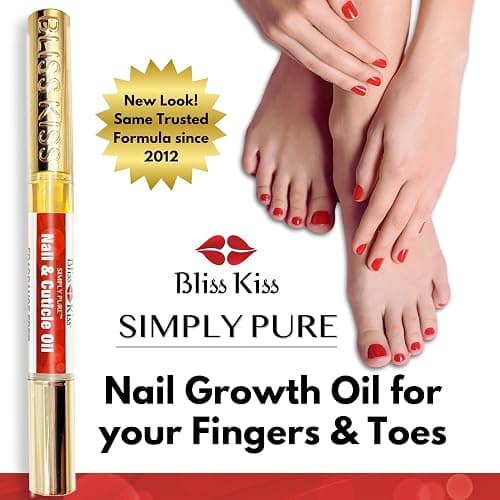 Bliss Kiss | Fragrance Free 4 Nail Oil Cuticle Pens w/Vitamin E & Jojoba⏤Nail Strengthener Nail Growth and Strengthening Serum for Brittle, Peeling, Breaking, Thin nails thumbnail 3