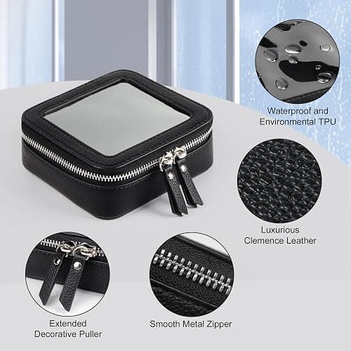 EcoVision Clear Makeup Bag, Travel Cosmetic Accessory Bag, Toiletry Organizer Bags for Women, Portable Waterproof Zipper Cosmetic Bag with Transparent Window thumbnail 2