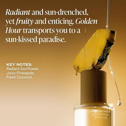 Saltair Body Oil. Luxurious Golden Hour After Shower and Bath Oil Moisturizer for Women and Men. Botanical, Non-Greasy, and Well-Absorbing Lotion for Hydrating Dry Skin. 4oz Pump Bottle thumbnail 7