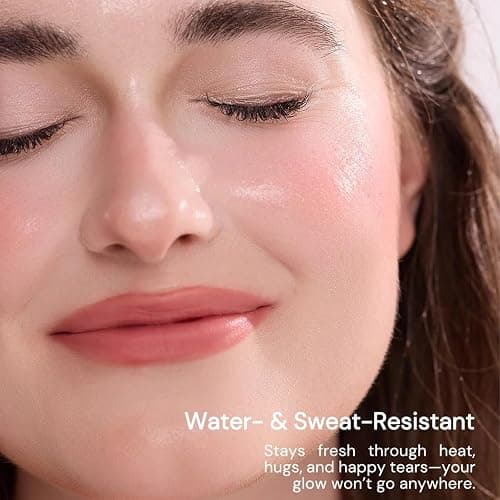 Flower Knows Strawberry Cupid All Day Glow Liquid Blush,Sweat & Water-Resistant Dewy Blush for Cheeks,Blendableand Hydrating Cool Pink Face Makeup for Women & Girls,0.25 Fl Oz(S03 Pink Gemstone) thumbnail 3
