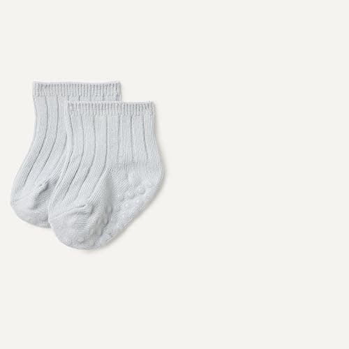 Amazon Essentials Unisex Babies' Non Slip Grip Ribbed Ankle Socks, 14 Pairs thumbnail 2