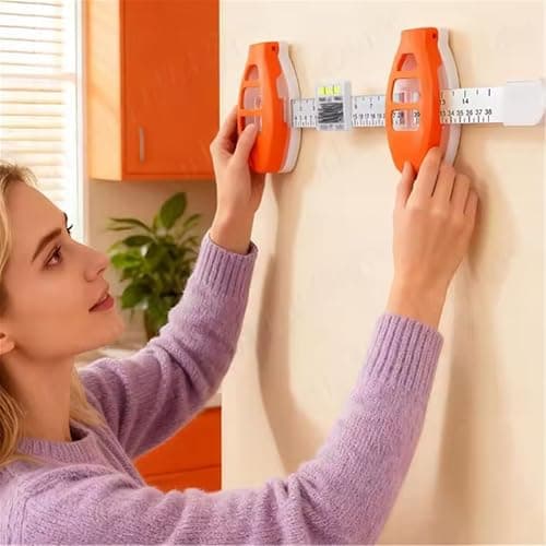 Pomya Picture Hanging Tool with Level, Precision Wall Mount Guide for Frames & Artwork, Easy Alignment & Marking Position Photo Frame Level Ruler for Wall Decor, Wall Friendly thumbnail 2