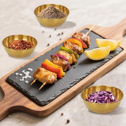 ZXBMS 12 Pack 3.2 Inch Gold Stainless Steel Dipping Bowls – Small Bowls for Dips, Soy Sauce, Condiments, Appetizers, Facial Bowl for Esthetician Use thumbnail 6