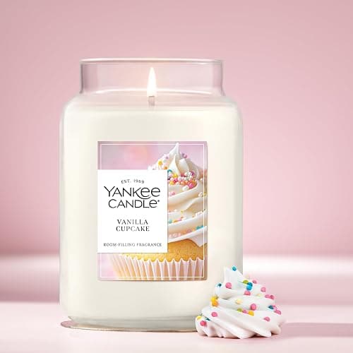 Yankee Candle Vanilla Cupcake, Scented Candle, 22oz Large Jar with up to 150 Hour Burn Time, Giftable, Birthdays thumbnail 2