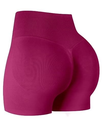 ATHVOTAR Workout Gym Shorts Women, High Waisted Seamless Butt Lifting Scrunch Butt Sports Shorts - Image 1
