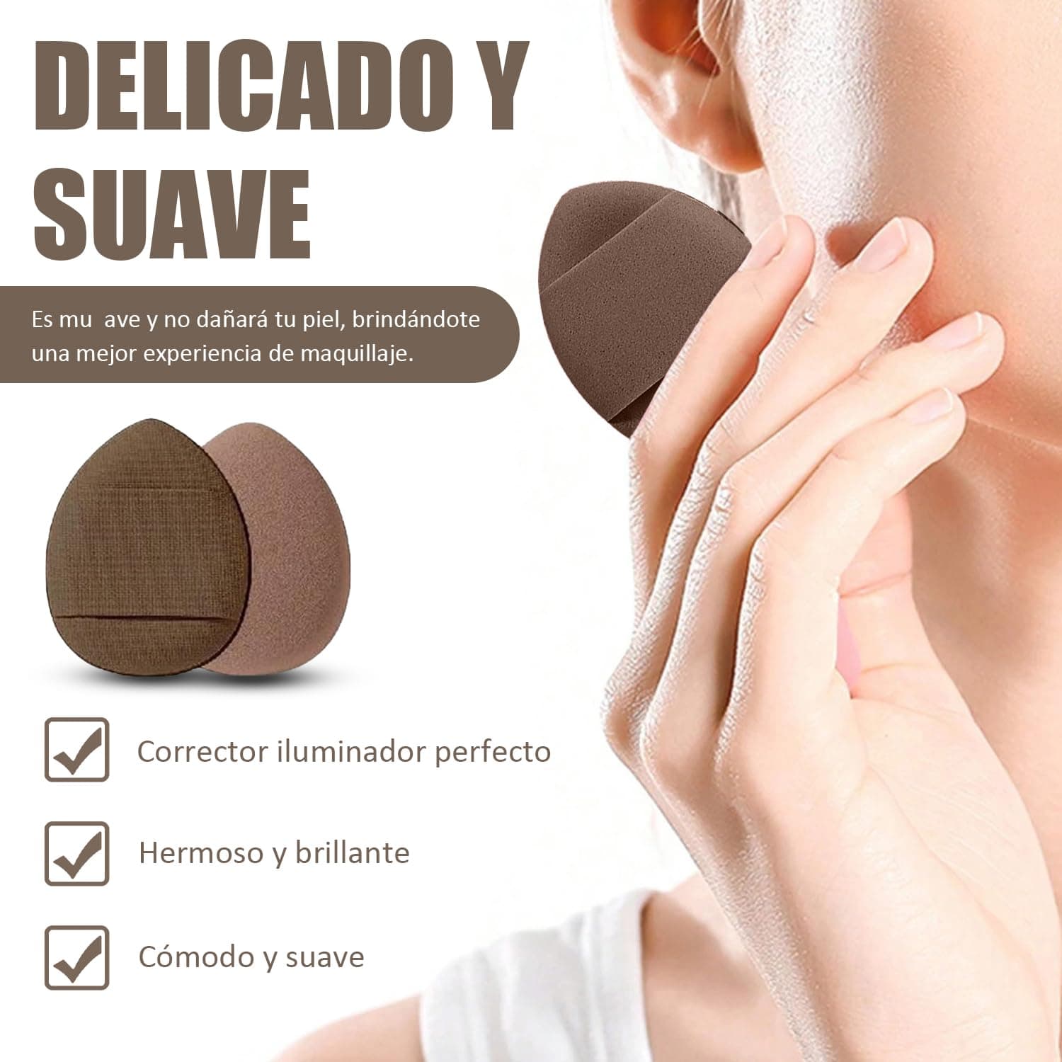 56 Piezas Set de Brochas de Maquillaje Profesional Completo, Juego de Brochas para Maquillar Ojos Mejillas y Rostro | Ideal para Regalo, Uso Diario y Maquillistas Expertas (Marrón 56 PCS) thumbnail 7