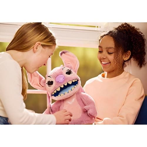 Wow! Stuff Disney Angel Puppetronic by RealFX | Looks, Feels & Sounds Real! | Disney's Lilo & Stitch | Over 100 Action & Sounds | 18" High | Ages 6+ thumbnail 10