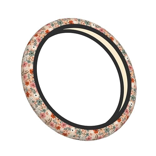 FJyuanqi Retro Pigeon Flower Floral Steering Wheel Cover Universal Car Interior Accessories for Women Men 15 Inch Anti Slip Breathable Odorless Neoprene Decor Car SUV Sedan Vans Truck Protector thumbnail 6
