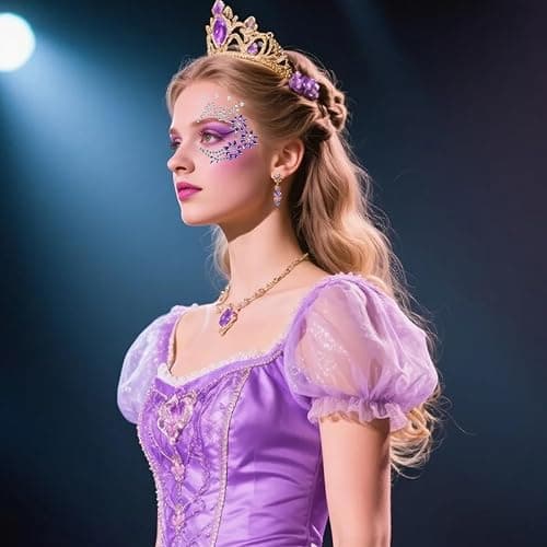 6 Ensembles Strass Autocollant Visage, Gemmes de visage, Tatouages Temporaires Gemmes en Strass pour fête de musique, festival, vacances, Halloween, Noël thumbnail 5