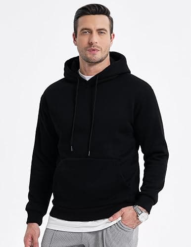 JMIERR Mens Casual Cotton Hooded Collar Drawstring Hoodies Pullover Sweatshirts Casual Long Sleeve Shirts thumbnail 8