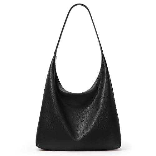 KALIDI Vintage Vegan Leather Tote Bag Women Hobo Zipper Work Bag Weekender Shoulder Handbag for Travel Daily - Image 1