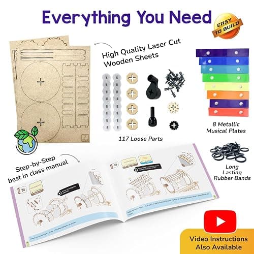 Smartivity DIY Music Machine Toy for Kids 8-14 Years | Create Your Own Music with 7 Preset Songs | STEM Toy | Christmas & Birthday Gift for Girls & Boys 8-14 Years thumbnail 6
