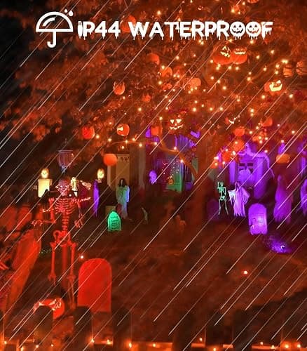cshare Halloween Decoration Lights,Orange Fall Fairy Lights, 3M/9.8Ft 30 LED with Timer (6 Hours ON | 18 Hours Off) is Battery Operated for Autumn Halloween Door Window Party Room Christmas thumbnail 2