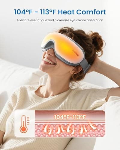 RENPHO Eye Massager with Heat Christmas White Elephant Birthday Gifts for Women Mom, FSA Eligible HSA Eye Mask for Migraine,Sleep Mask for Dry Eyes Relax, Reduce Strain for Men Dad Her Him Eyeris 1 thumbnail 3