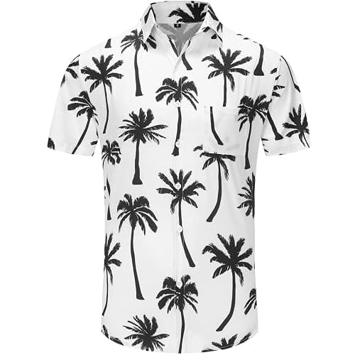 KYKU Funky Hawaiian Shirt for Men Palm Beach Shirts Tropical Vacation Clothes thumbnail 5