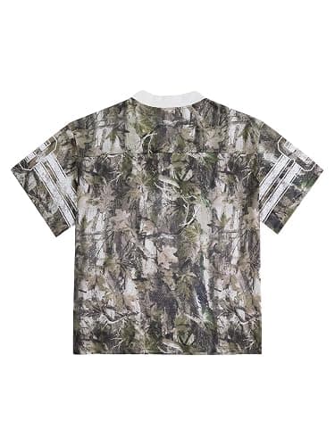SOLY HUX Mens Jersey Y2k Baggy Shirts Graphic Tees Oversized V Neck Tshirts Summer Tops thumbnail 2