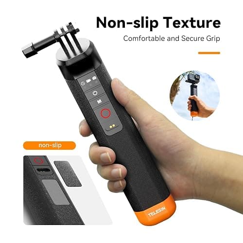 TELESIN Floating Selfie Stick Hand Grip Waterproof Handle with Bluetooth Remote for GoPro Hero 13 12 11 10 9 8 Handle Mount Accessories for Action Camera thumbnail 5