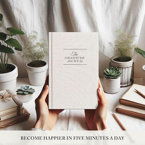 The Gratitude Journal for More Happiness, Optimism, Affirmation & Reflection - An Effective Manifestation Guide Journal, Undated Daily Journals for Women & Men (Beige) thumbnail 6
