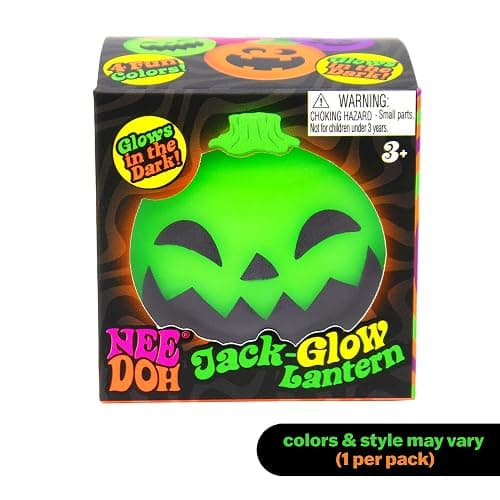 Schylling Needohween Jack Glow Lantern - Glow in The Dark Pumpkin Faces Assorted thumbnail 3