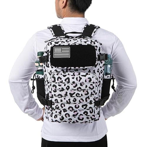 QT&QY 25L/45L Military Tactical Backpack For Men Molle Daypack 3 Day Bug Out Bag Hiking Rucksack With Bottle Holder thumbnail 4