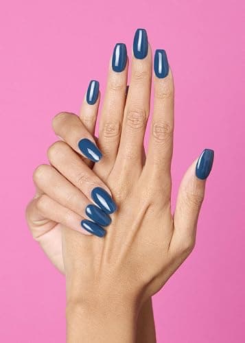 ohora Semi Cured Gel Nail Strips (N Cream Indigo) - Blue, Solid, Works with Any UV/LED Lamps, Salon-Quality, Long Lasting, Easy to Apply & Remove - Includes 2 Prep Pads, Nail File & Wooden Stick thumbnail 2