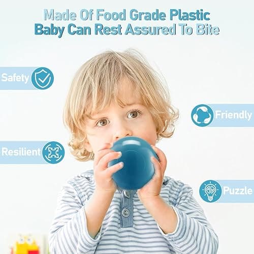 FHRILEK Crush-Proof Balls, BPA-Free Plastic Balls for Toddlers Indoor Play Non-Toxic and Safe. Works for playpens, Parties, Amusement Activities, Birthday and Christmas Occasions. thumbnail 2