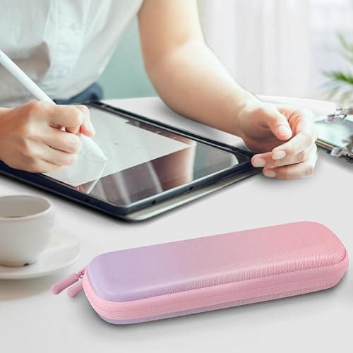 Fintie Holder Case for Apple Pencil Pro, Apple Pencil (USB-C / 1st / 2nd Generation), PU Leather Carrying Bag Sleeve Compatible with Pen, USB Cable, Samsung Stylus, Fantasy Ombre thumbnail 5