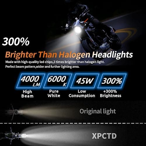 XPCTD 7 Inch LED Headlight Kit For Street Glide Road King Electra Glide Ultra Classic Fat Boy Tri Cvo Heritage Softail Slim Delux Ultra Limited Chrome thumbnail 2