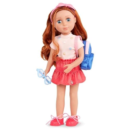 Glitter Girls – 14-Inch Doll Clothes – 7 Pieces School Outfit – Colorful Skirt & Accessories – Rainbow Backpack & Glasses – 3+ Years– A+ Fashion thumbnail 8