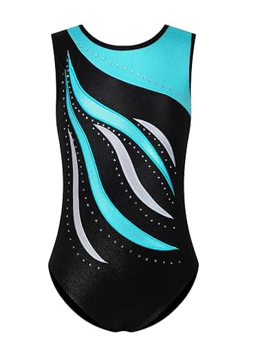 ESHOO Girls Gymnastics Leotards Sparkle Ballet Dance Gymnastics Athletic Leotards Shinning Diamond Embroidered - Image 1