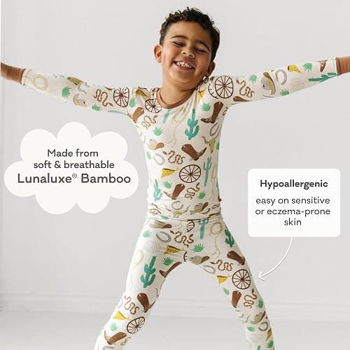 Little Sleepies Two-Piece Pajama Set for Boys & Girls, Soft Viscose from Bamboo Toddler Pajamas for Kids, Family Matching PJs thumbnail 5