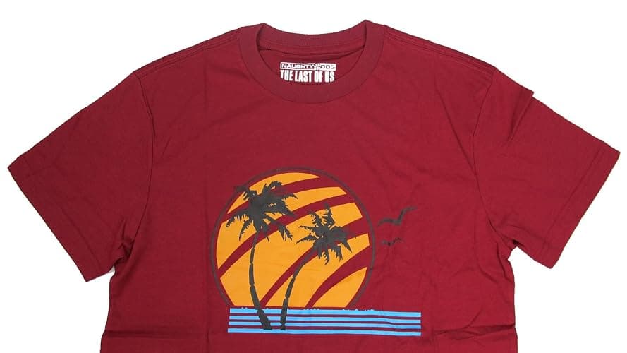 Ellie Inspired Coconut Tree T-Shirt Red Post Apocalyptic Survival Game Shirt Unisex Cotton Tee Costume Top thumbnail 3