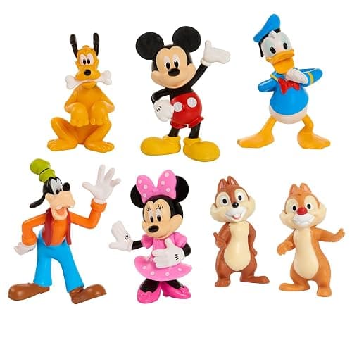 Mickey Mouse 7-Piece Figure Set, Mickey Mouse Clubhouse Toys, Officially Licensed Kids Toys for Ages 3 Up, Gifts and Presents, Amazon Exclusive thumbnail 3