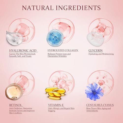 YOYORY Under Eye Patches Masks - for Fine Lines with Collagen and Hyaluronic Acid, Dark Circles,Eye bags,and Fade Wrinkles, puffiness Smoothing Skin Care Treatment for Women and Men, (60 Pcs) Pink thumbnail 2
