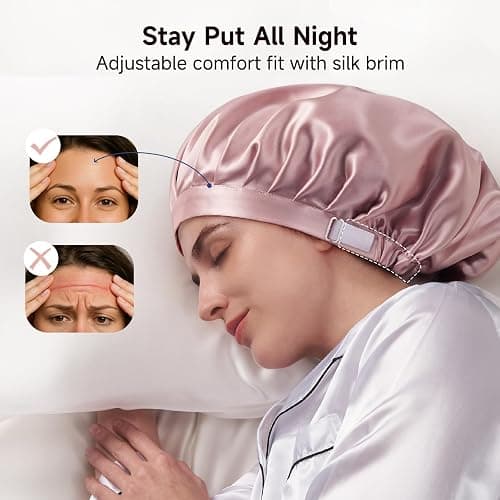 Kaome 100% Mulberry Silk Bonnet for Sleeping thumbnail 5