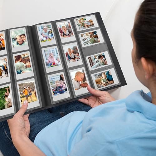 560 Pockets Photo Album for Fujifilm Instax Mini Camera, Polaroid Mini Camera, for Fujifilm Instax 12 11 9 40 99 90 8 7 Evo LiPlay Instant Cameras, 2x3 Inch instax Mini Photo Album (Black) thumbnail 9
