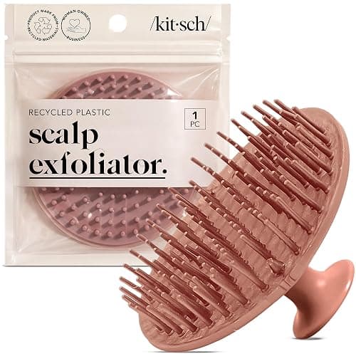 Kitsch Scalp Massager for Hair Care - Scalp Scrubber, Shampoo Brush & Exfoliator for All Hair Types - Relaxing & Exfoliating - Terracotta - Image 1